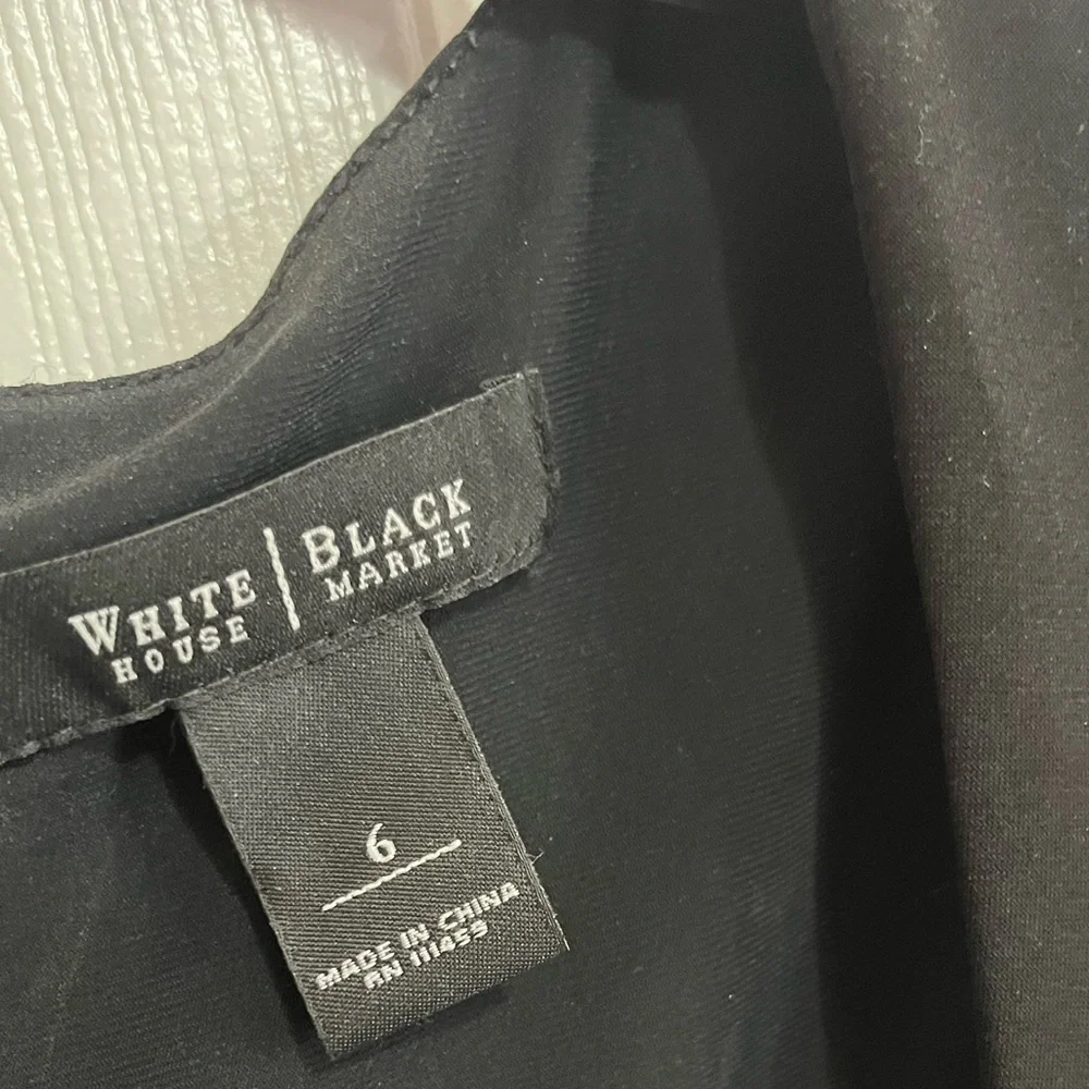 White House Black Market Women’s Black Sleeveless Dress – Size 6 - Picture 4 of 5